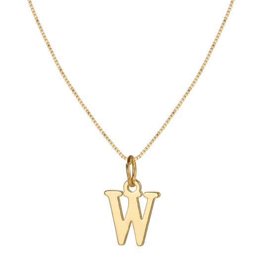 Letter-shaped pendant necklace