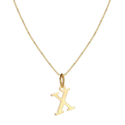 Letter-shaped pendant necklace