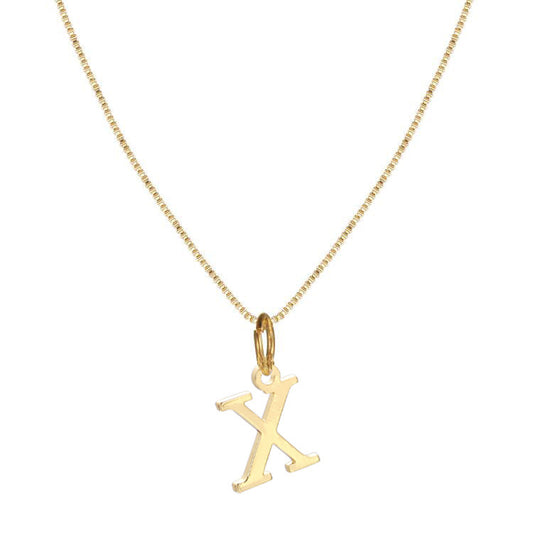 Letter-shaped pendant necklace