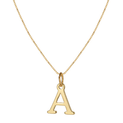 Letter-shaped pendant necklace