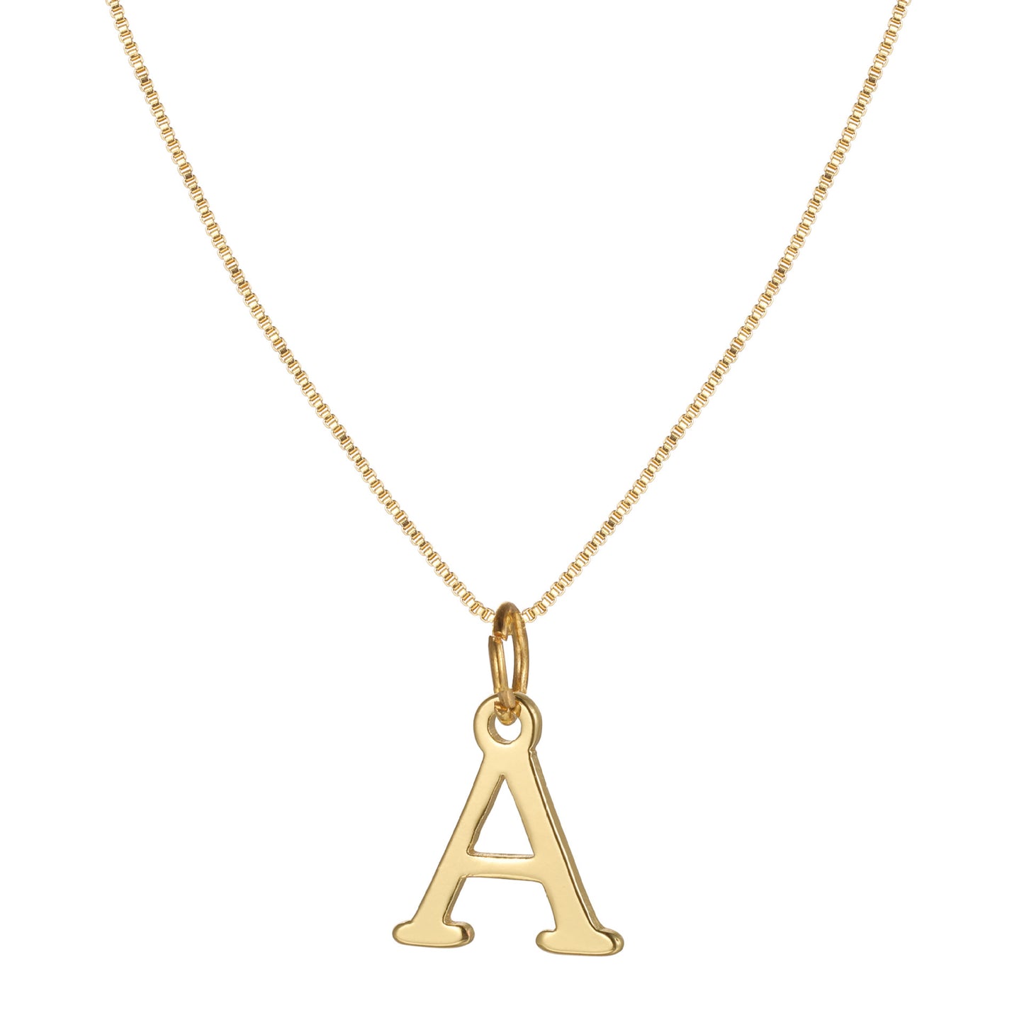 Letter-shaped pendant necklace