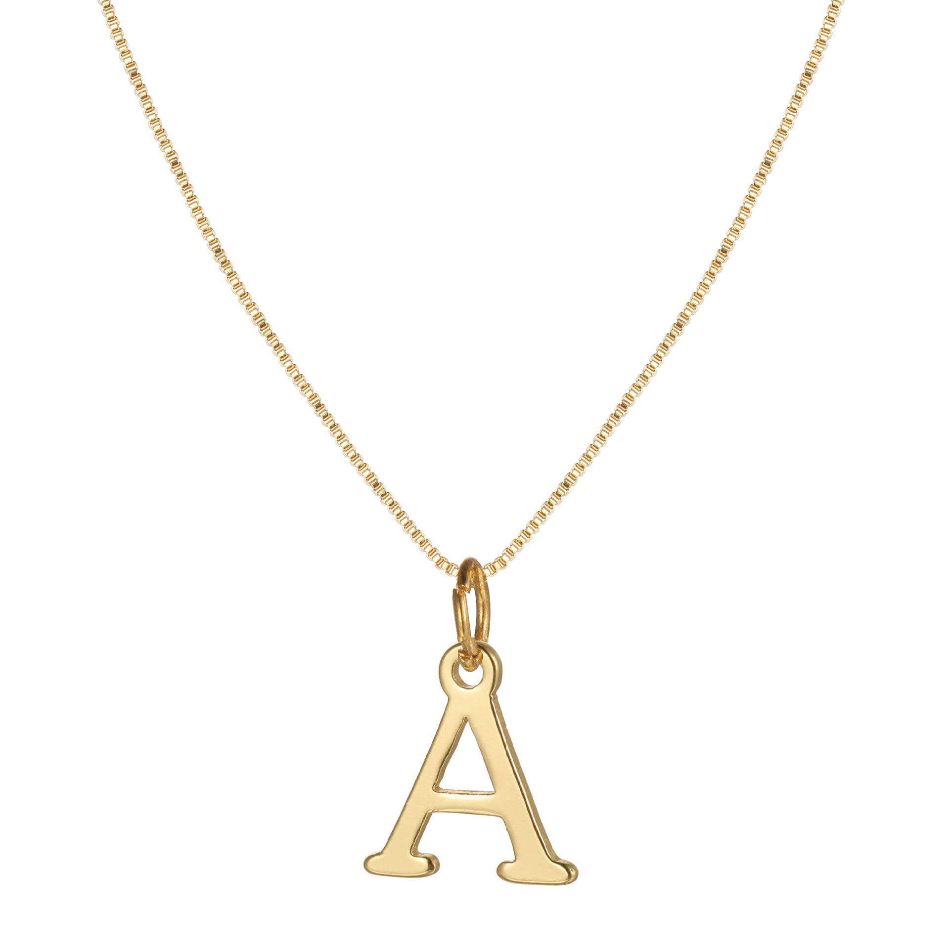 Letter-shaped pendant necklace