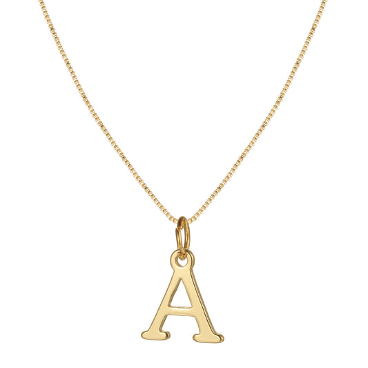 Letter-shaped pendant necklace