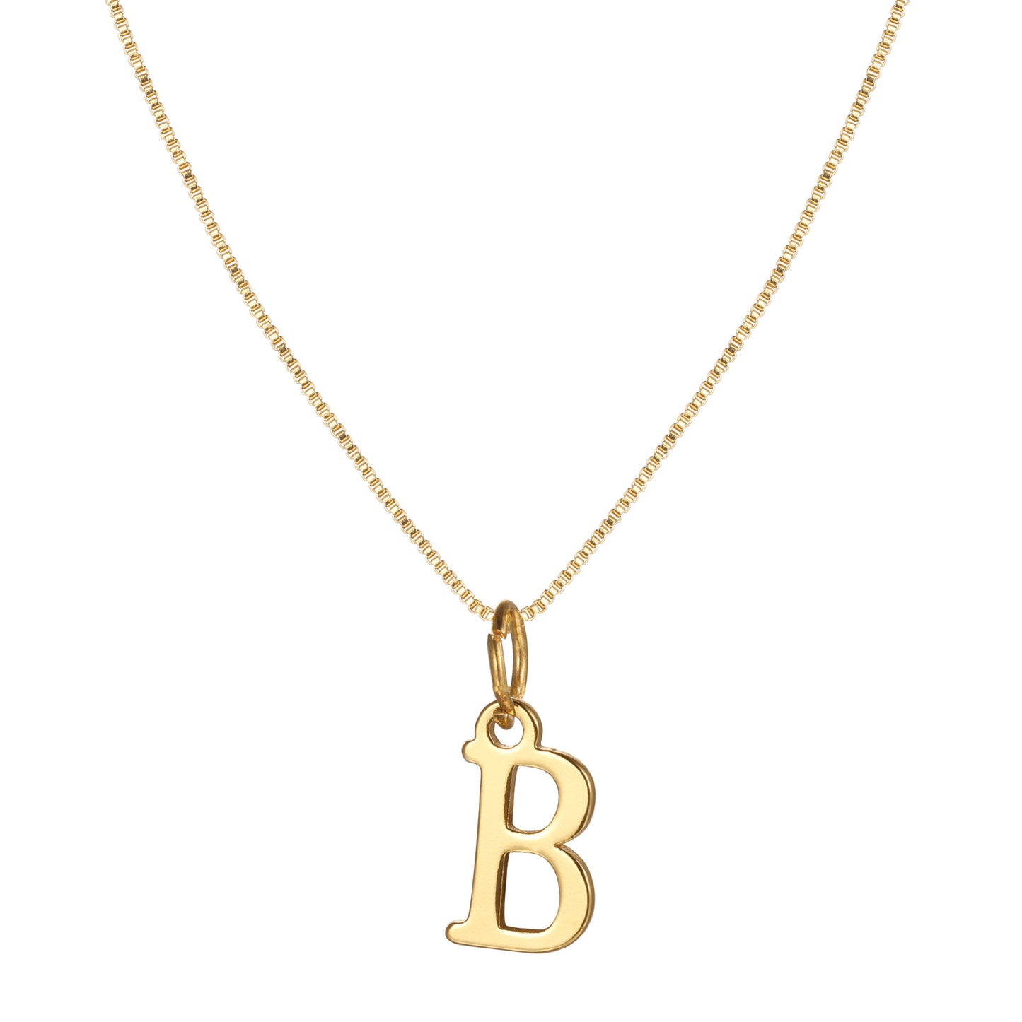 Letter-shaped pendant necklace