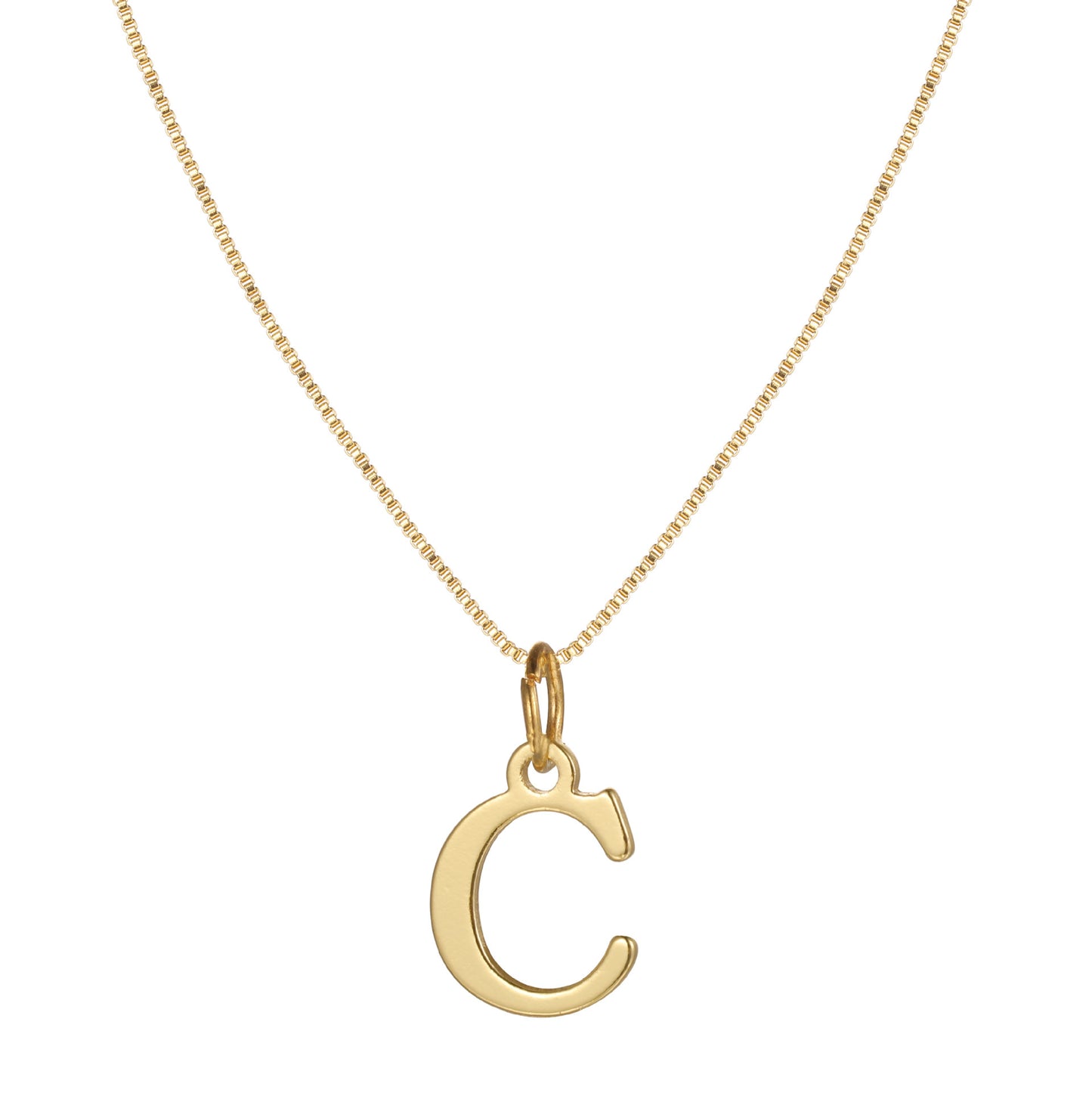 Letter-shaped pendant necklace