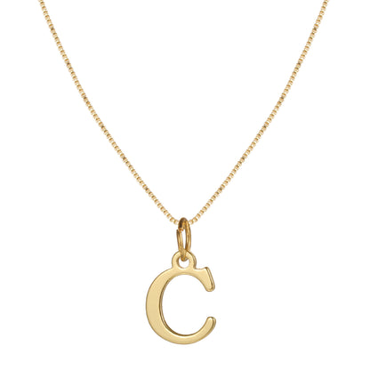 Letter-shaped pendant necklace