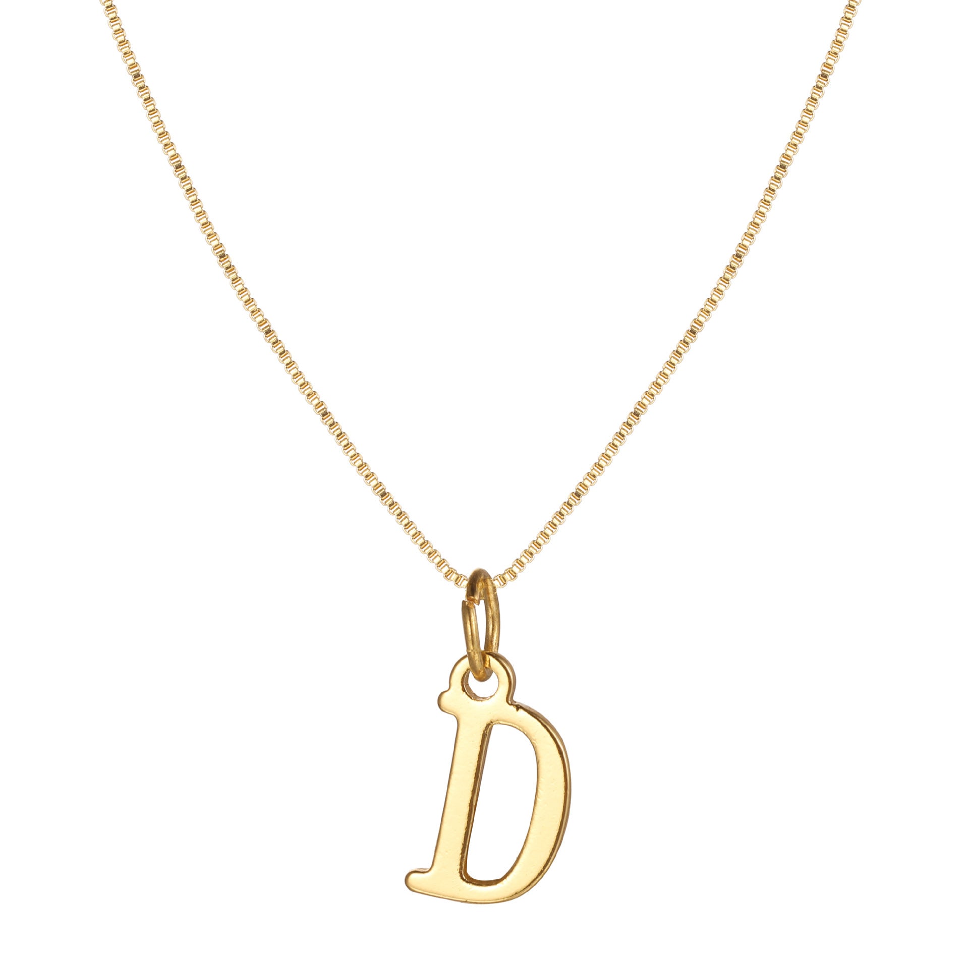 Letter-shaped pendant necklace