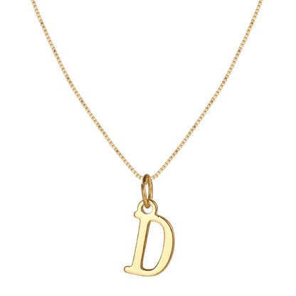 Letter-shaped pendant necklace