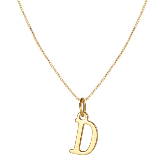 Letter-shaped pendant necklace