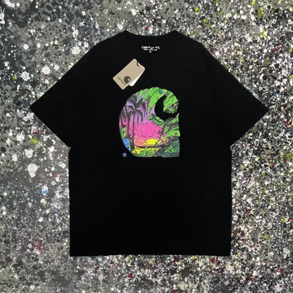 Letter short-sleeve T-shirt