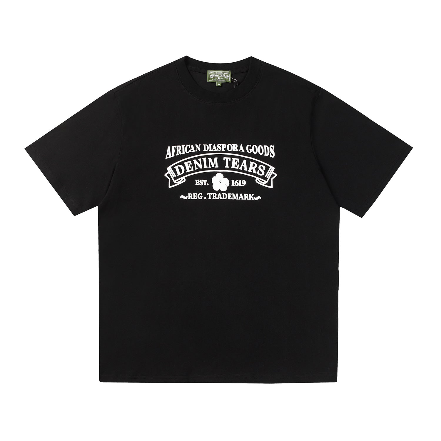 Letter slogan print short-sleeved shirt