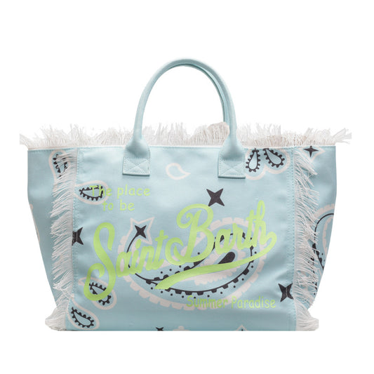Letter Tassel Canvas Bag