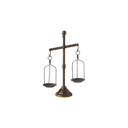 Libra-shaped candle holder
