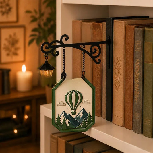 Library bookshelf lighting fixture