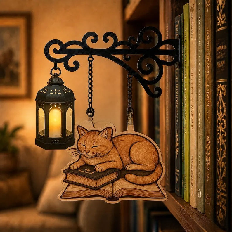 Library bookshelf lighting fixture