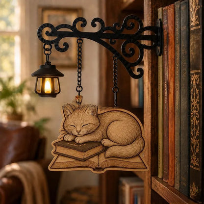 Library bookshelf lighting fixture