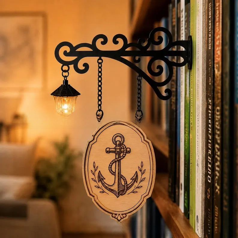 Library bookshelf lighting fixture