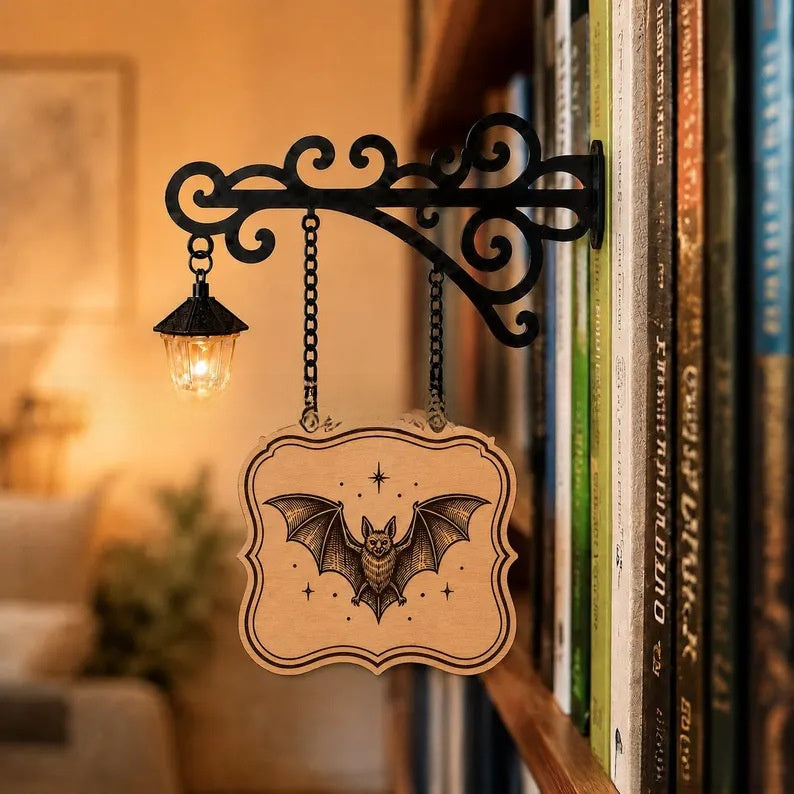 Library bookshelf lighting fixture