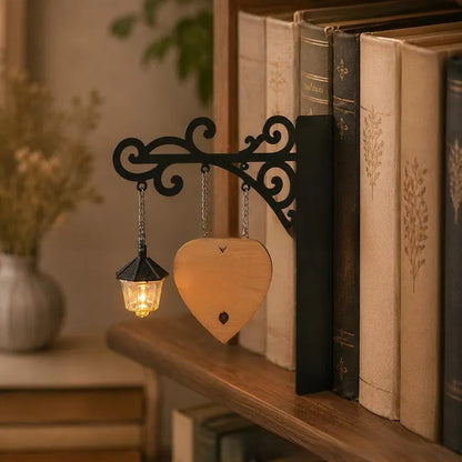 Library bookshelf lighting fixture