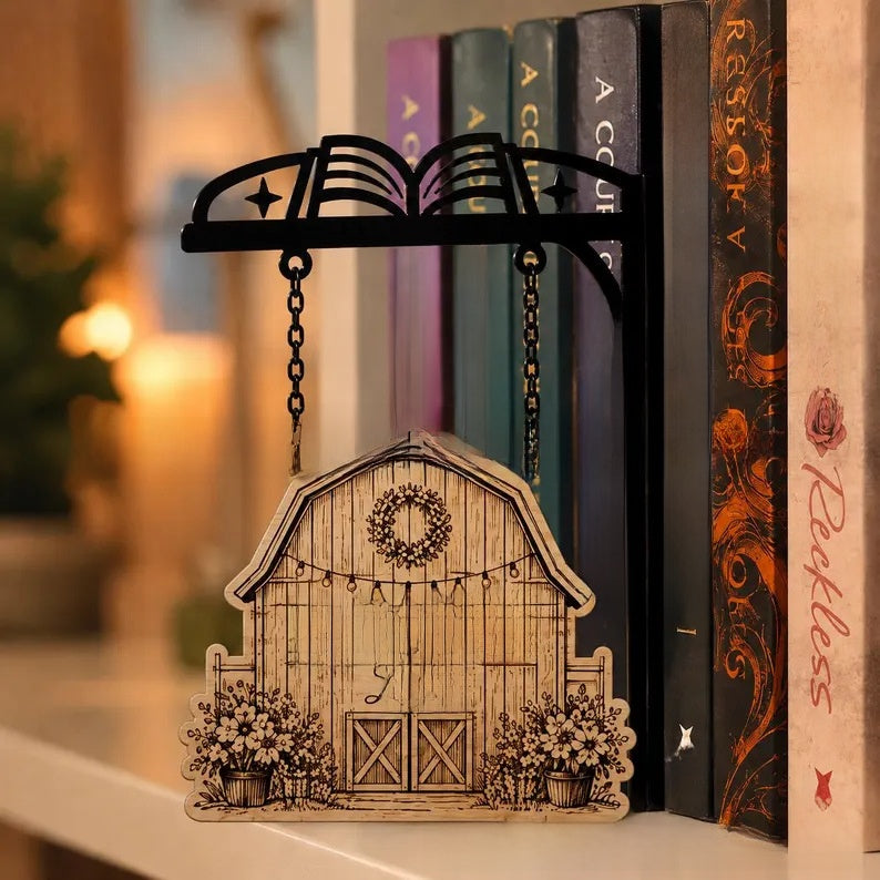 Library bookshelf lighting fixture