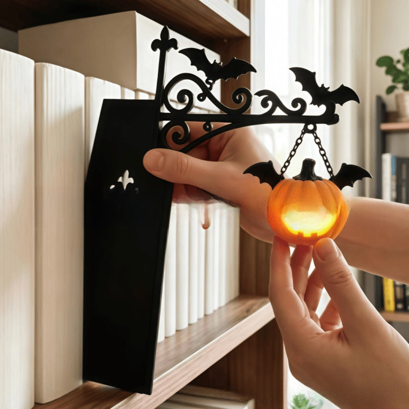 Library Bookshelf Lighting Lantern Iron Crafts