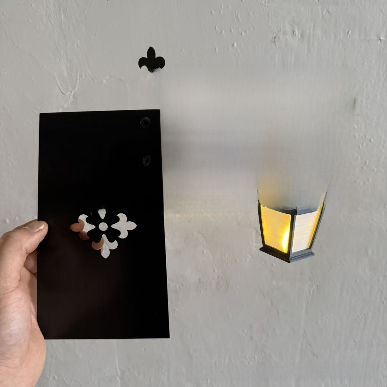 Library Bookshelf Lighting Lantern Iron Crafts