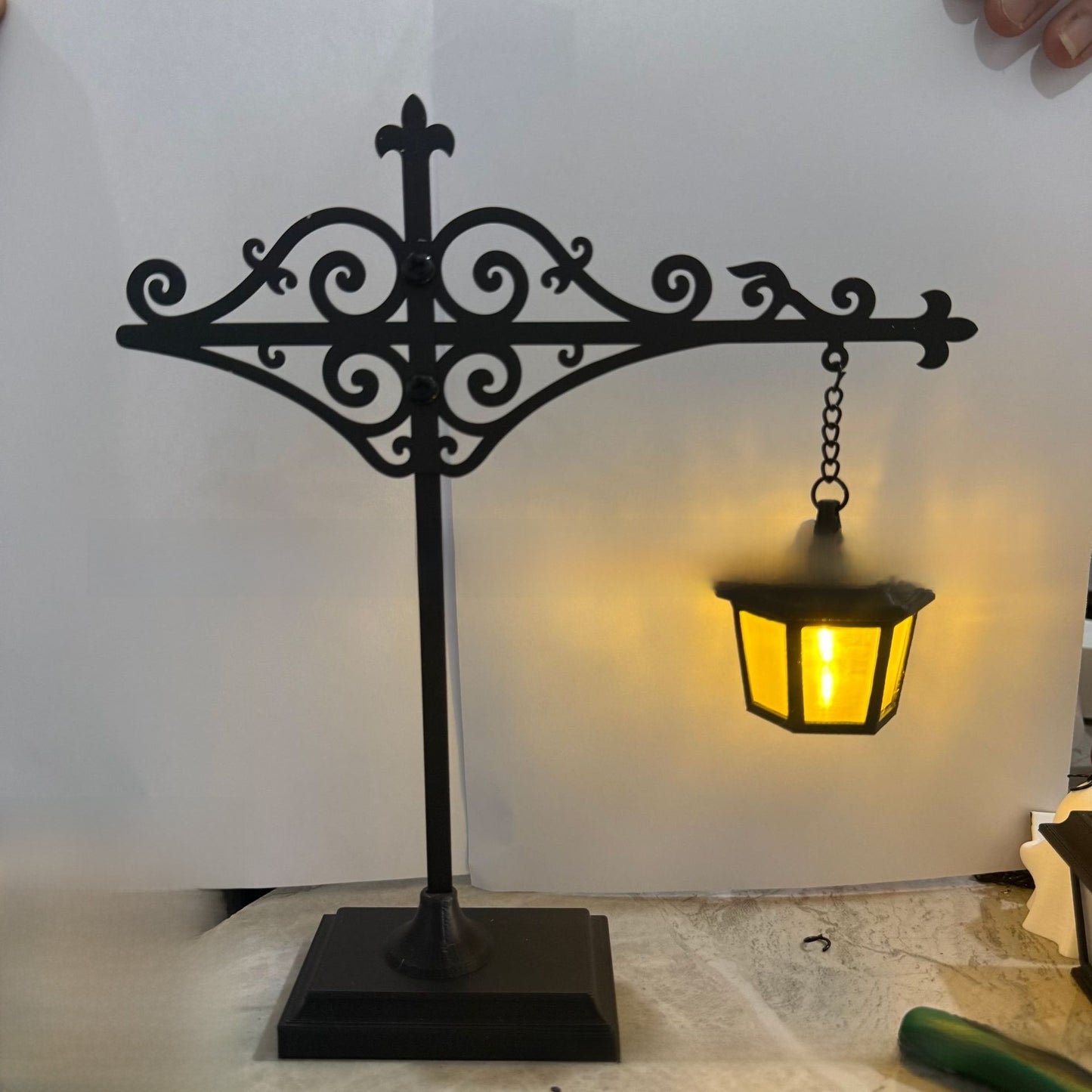 Library Bookshelf Lighting Lantern Iron Crafts
