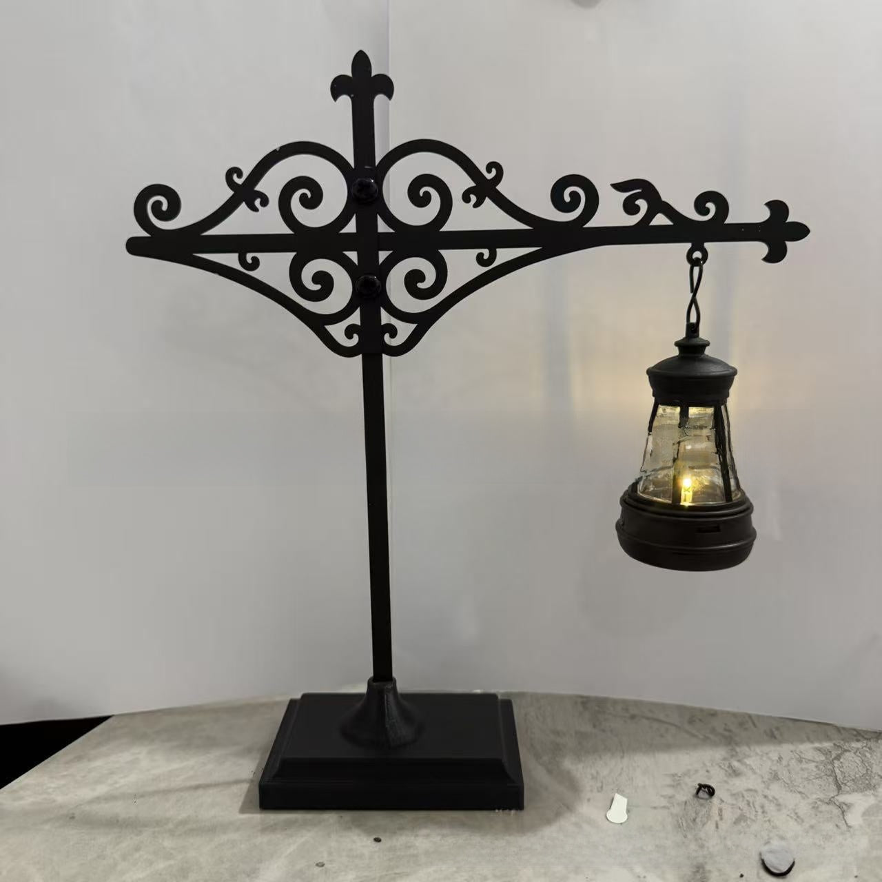 Library Bookshelf Lighting Lantern Iron Crafts