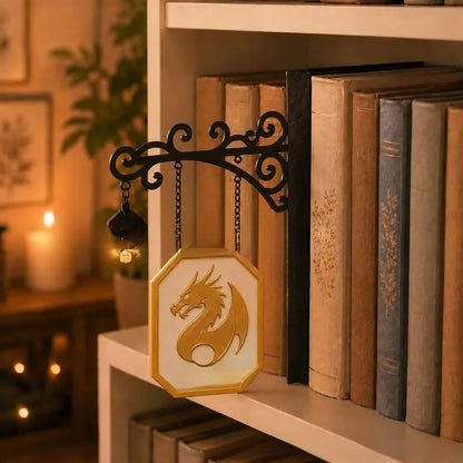 Library Bookshelf Lighting Lantern Iron Crafts