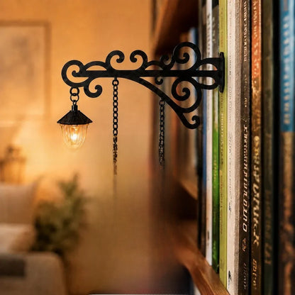 Library Bookshelf Lighting Lantern Iron Crafts