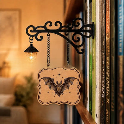Library Bookshelf Lighting Lantern Iron Crafts