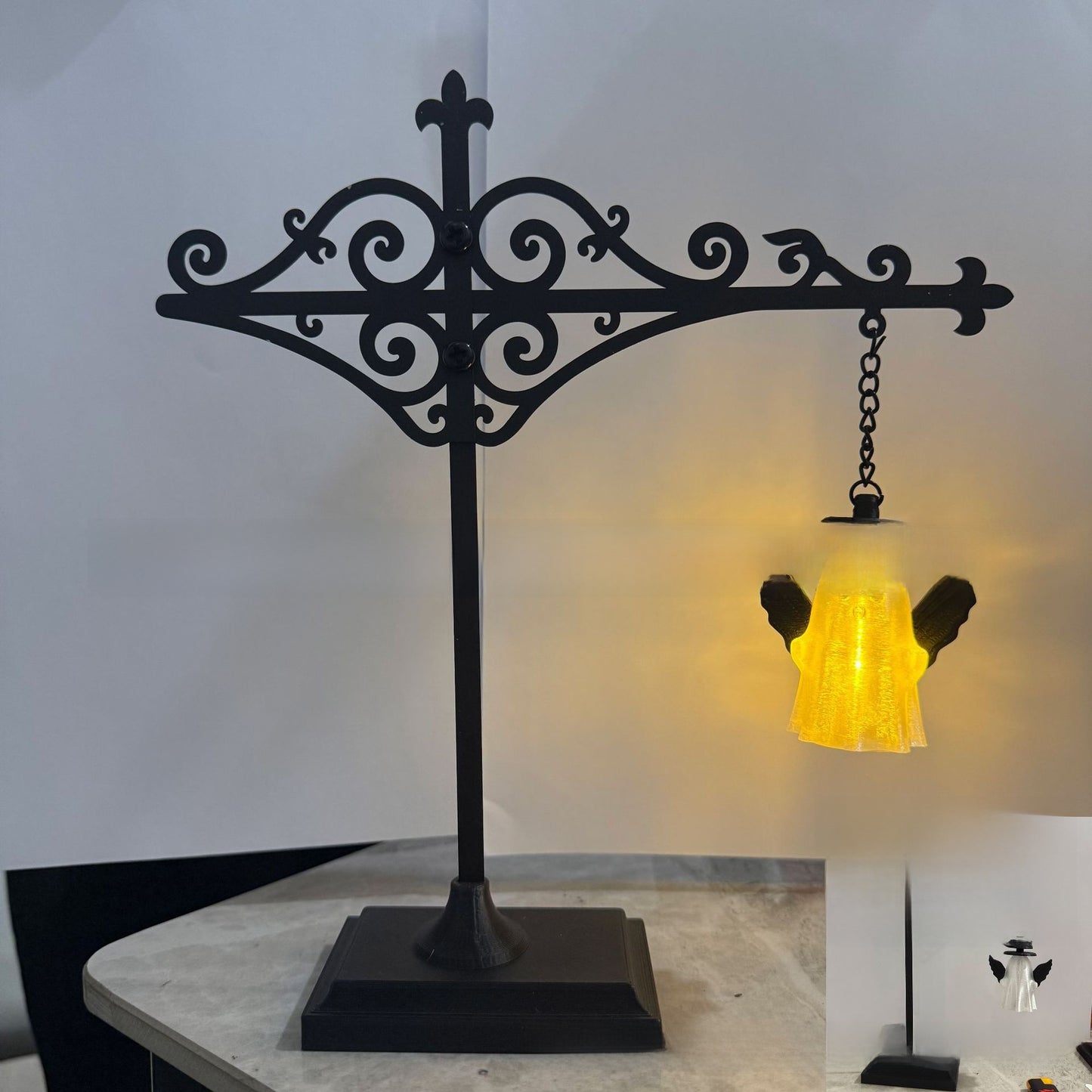 Library Bookshelf Lighting Lantern Iron Crafts