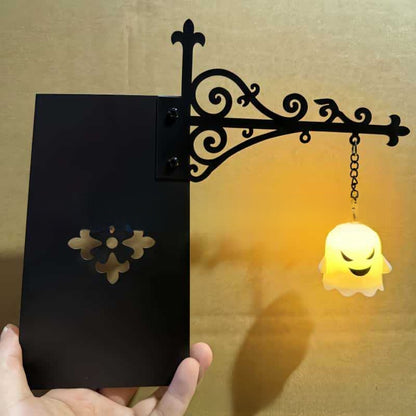 Library Bookshelf Lighting Lantern Iron Crafts