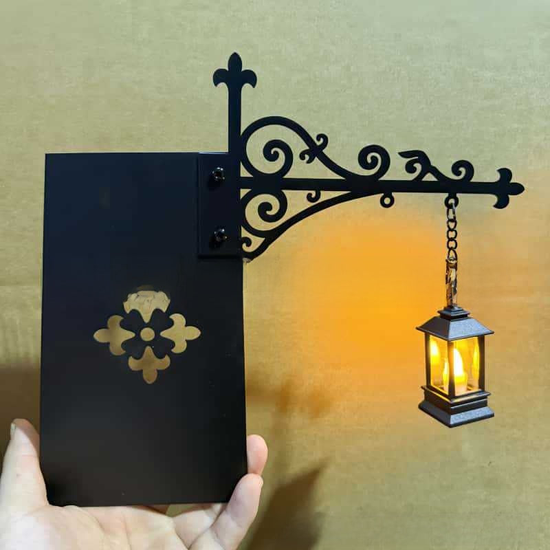 Library Bookshelf Lighting Lantern Iron Crafts