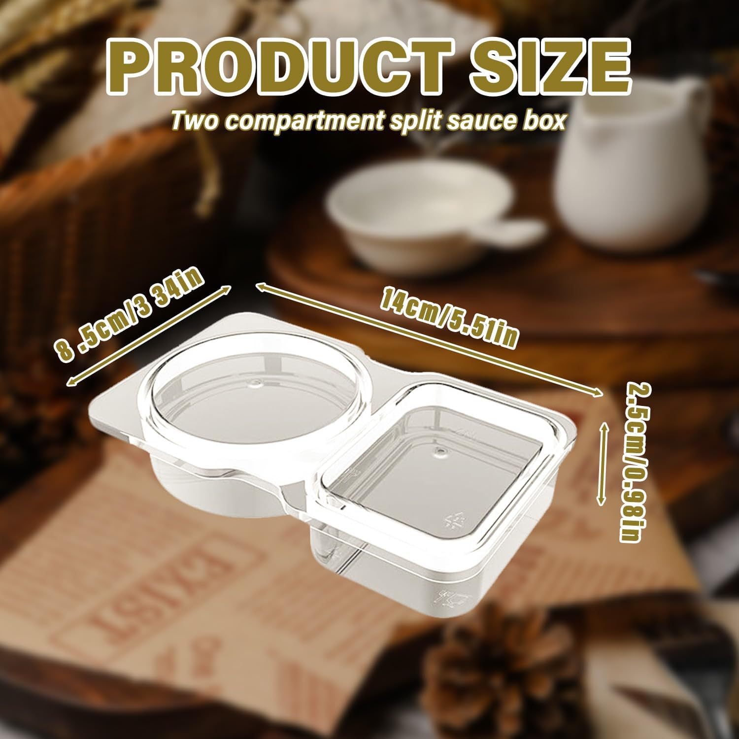 Lid Plastic Disposable Sauce Box