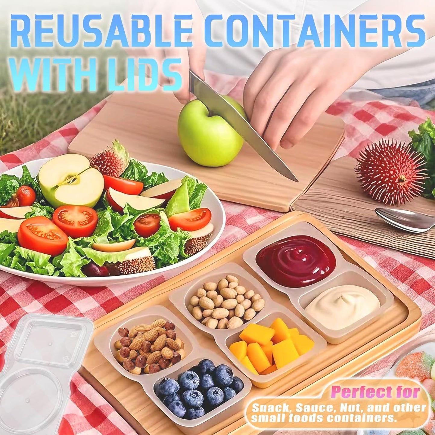 Lid Plastic Disposable Sauce Box