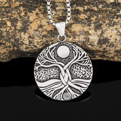 Life Tree Stainless Steel Viking Pendant