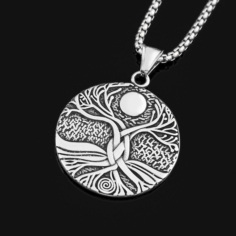 Life Tree Stainless Steel Viking Pendant