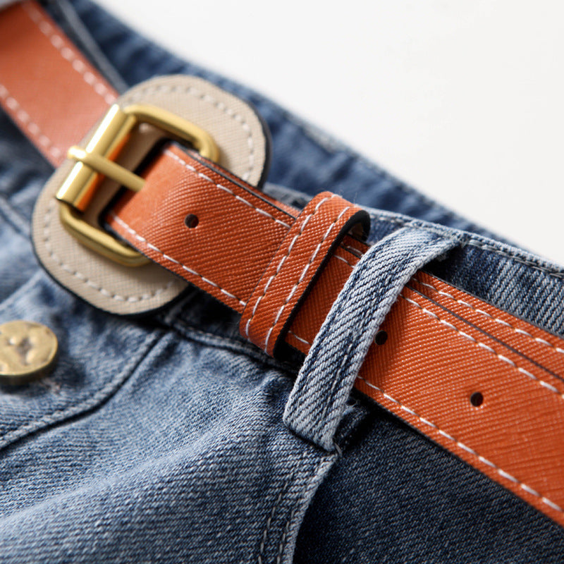 Light Blue Denim Skirt