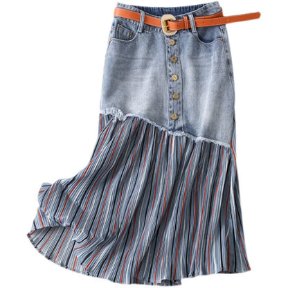 Light Blue Denim Skirt