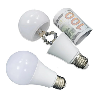 Light Bulb Piggy Bank for Money Jewelry Storage