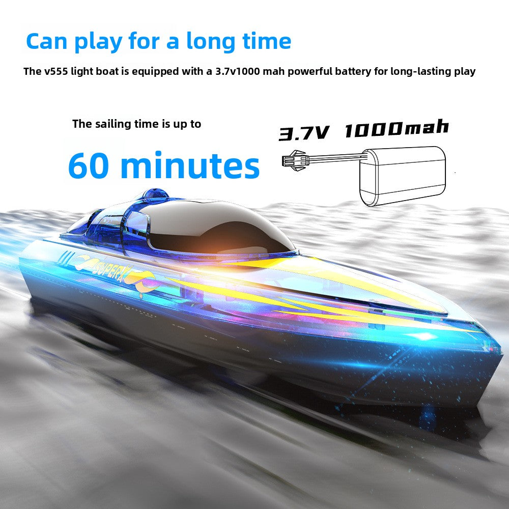 Light-controlled boat