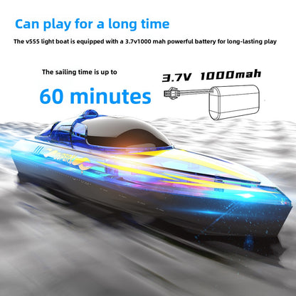 Light-controlled boat