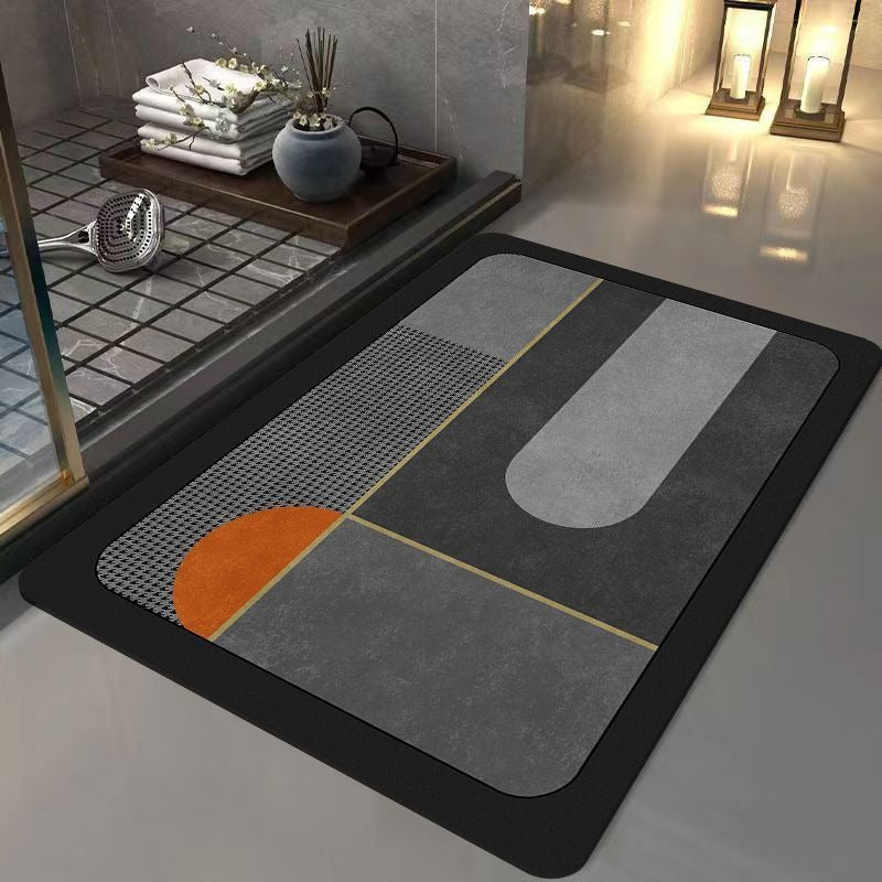 Light luxury and simple diatom mud floor mat