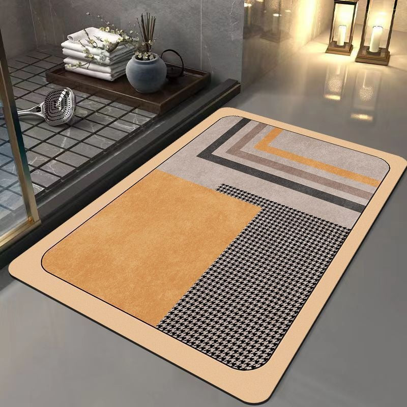 Light luxury and simple diatom mud floor mat