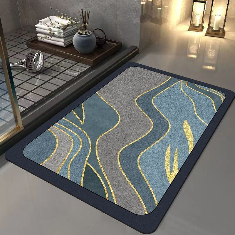 Light luxury and simple diatom mud floor mat