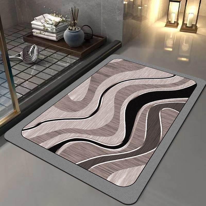 Light luxury and simple diatom mud floor mat