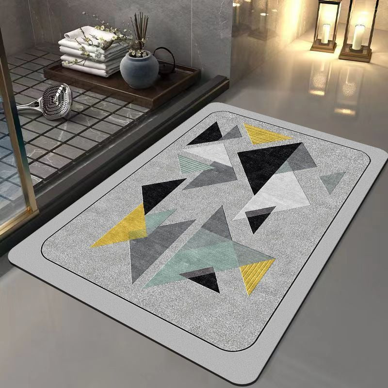 Light luxury and simple diatom mud floor mat