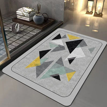 Light luxury and simple diatom mud floor mat