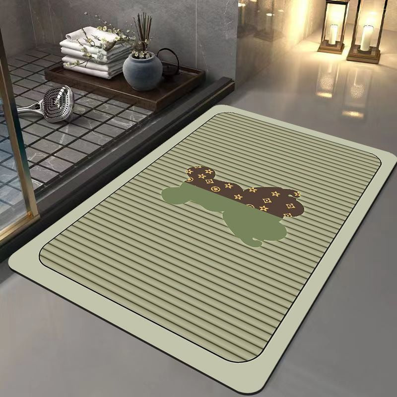 Light luxury and simple diatom mud floor mat
